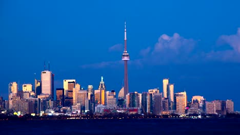 Timelapse-de-día-a-noche-en-el-centro-de-la-ciudad-de-Toronto