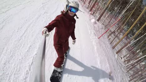 Selfie-De-Snowboard