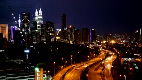 4K-Video:-Luftaufnahme-des-Skyline-von-Kuala-Lumpur