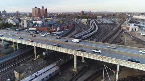 Aéreo-carretera-Nueva-York-Brooklyn