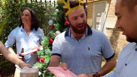 Multicultural-group-of-workers-celebrating-Christmas-in-Australia