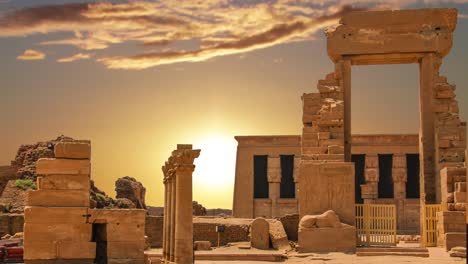 The-ruins-of-the-beautiful-ancient-temple-of-Dendera-or-Hathor-Temple.-Egypt