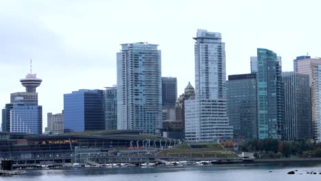 Timelapse-Skyline-von-Vancouver,-Britisch-Kolumbien