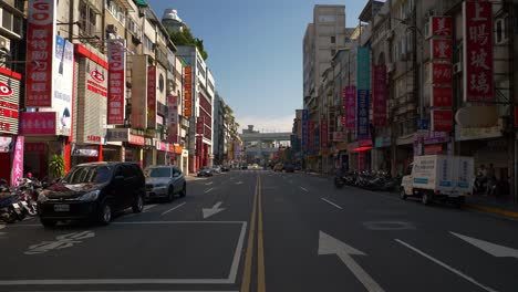 soleado-día-Taipei-City-Traffic-Street-panorama-4k-Taiwán