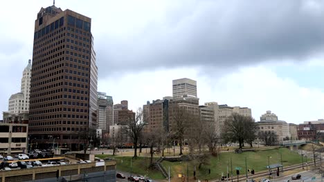 Vista-de-Memphis,-Tennessee-centro-de-la-ciudad