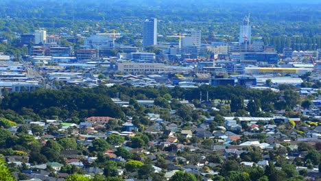 Vista-aérea-del-horizonte-de-Christchurch-de-Nueva-Zelanda