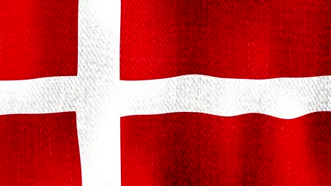 Denmark-Flag-Waving-Fast-SlowlySeamless-Looping-(Realistic-Fabric-Texture,-Endless-Loop)