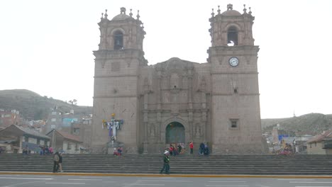 Cathedral-of-Puno,-Peru