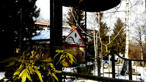 Dragalevsky-Kloster,-eine-bulgarische-orthodoxe-Kirche-Glocken-im-Winter