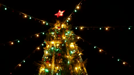 Stadt-Weihnachtsbaum-auf-dem-Marktplatz