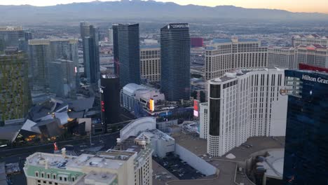 Las-Vegas,-Nevada-Aerial-view-of-Las-Vegas-Strip