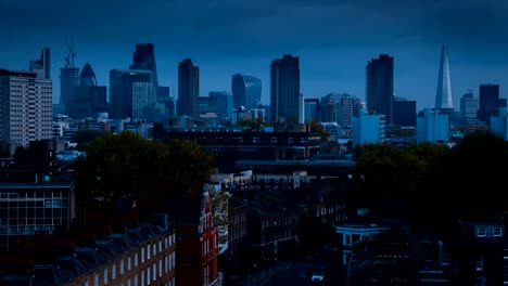 Ciudad-de-Londres-Timelapse,-Inglaterra,-Reino-Unido