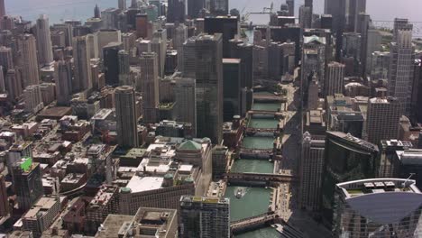 Aerial-shot-of-Navy-Pier-and-downtown-Chicago.