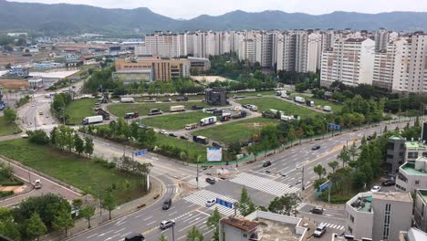 Zeit-Zeitraffer-Verkehr-bei-Yangju-in-Korea