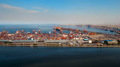 Cargo-industrial-port-aerial-view.-Manila,-Philippines