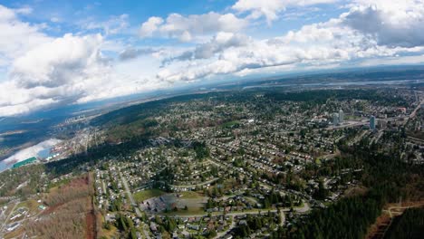 Burquitlam-barrio-Coquitlam-Columbia-Británica-Canadá-vista-aérea