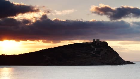 Griechische-Tempel-des-Poseidon,-Kap-Sounion