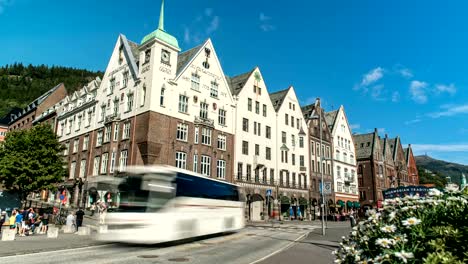 Downtown-Bergen-Norway-Time-Lapse