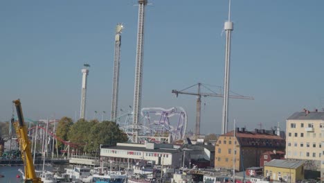 Closer-look-of-the-amusement-park-in-Stockholm-Sweden