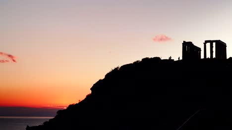 Griechische-Tempel-des-Poseidon,-Kap-Sounion