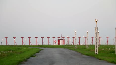 Großes-Flugzeug-Landen