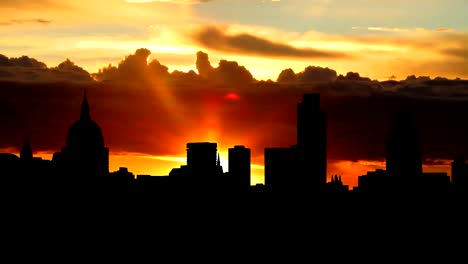 vivid-sunrise-ciudad-de-Londres,-Reino-Unido