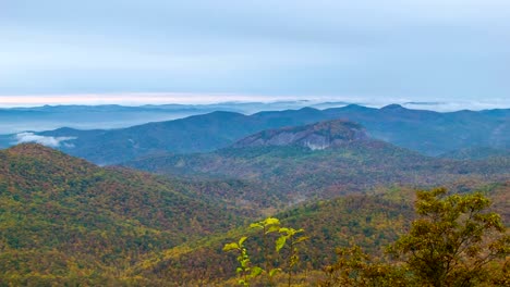 Otoño-Color-panorámica-de-las-Montañas-Great-Smoky,-Carolina-del-Norte