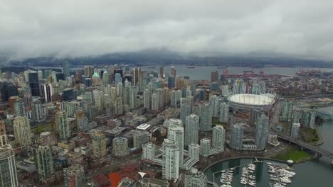 Vista-aérea-de-Canadá-Vancouver,-BC