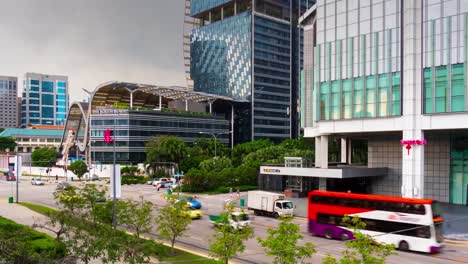 singapore-south-beach-suntec-city-mall-traffic-street-roof-top-view-4k-time-lapse