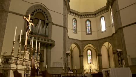 Cupola-of-Duomo-Cathedral-Santa-Maria-del-Fiore-interior-of-Florence-inside,-Tuscany,-Italy.