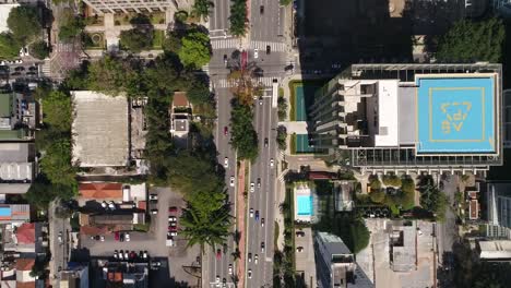 Top-View-of-Faria-Lima-avenue-in-Sao-Paulo,-Brazil