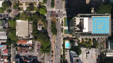 Top-View-Faria-Lima-Avenue-in-Sao-Paulo,-Brasilien