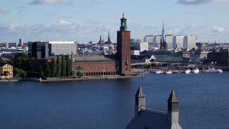 Cityscape-of-Stockholm,-Sweden