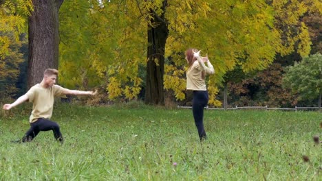 Danza-contemporánea-en-un-parque-otoñal