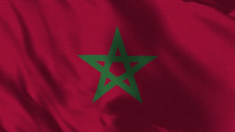 Realistic-4K-30-fps-flag-of-the-Morocco