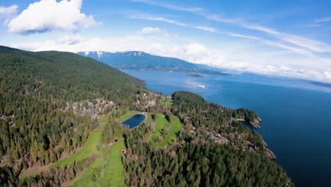 Isla-de-Bowen-Cowans-punto-Seymour-Bay-Ferry-Vancouver-BC-antena