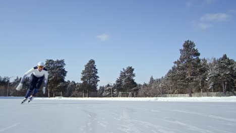 Female-Skater-Training-on-Ice-Rink