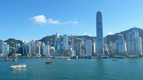 Victoria-Harbour-und-die-Skyline-von-Hong-Kong-Island