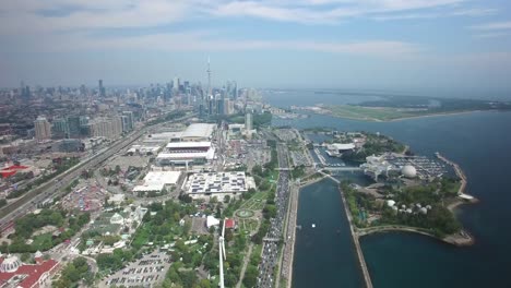 Toronto-Kanada-Skyline-Antenne-aus-Westen