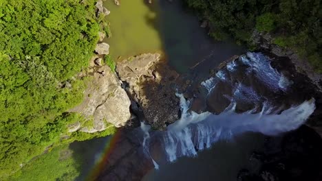 Aerial-view-of-Rochester-Falls-in-Mauritius.