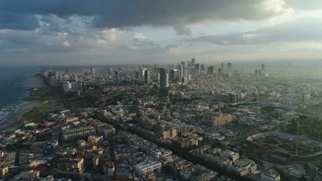 Tel-Aviv-Skyline-von-Drohne