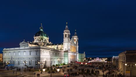 The-November-9th-Holiday-in-Madrid:-La-Almudena.-Timelapse.