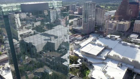 Aerial-of-Downtown-Austin,-Texas