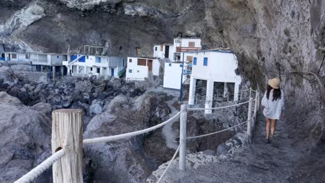 Pirate-cave-Poris-de-Candelaria,-a-hidden-tourist-attraction-near-Tijarafe