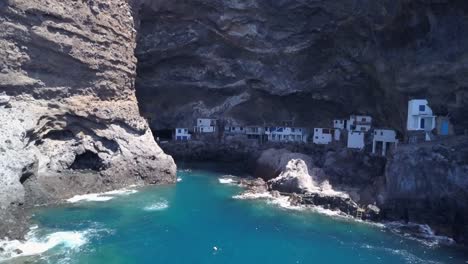 Pirate-cave-Poris-de-Candelaria,-a-hidden-tourist-attraction-near-Tijarafe