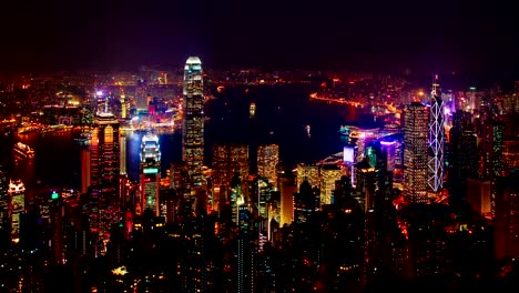 Blue-hora-time-lapse-de-Hong-Kong