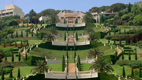 Down-the-hill-of-Bahaim-Gardens-Haifa.