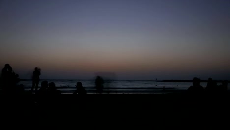 Tel-Aviv-city-Israel-beach-sunset-time-lapse