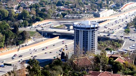 Los-Angeles-with-busy-freeway