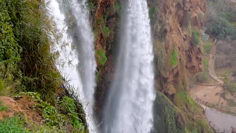 Ouzoud-Waterfalls-located-in-the-Grand-Atlas-village-of-Tanaghmeilt,-in-the-Azilal-province-in-Morocco,-Africa